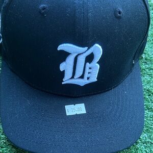 Black Cap with White Logo